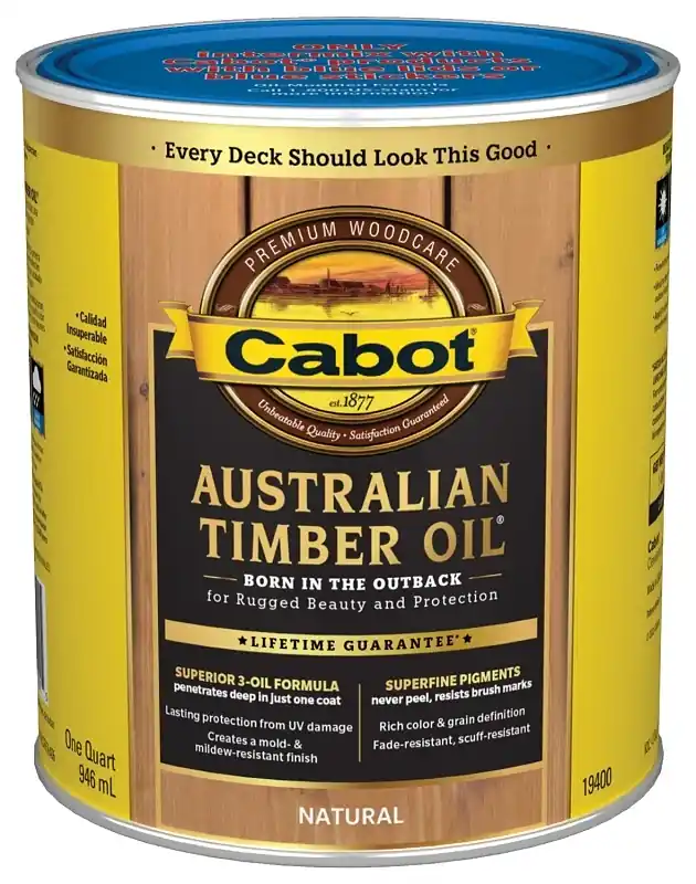 Australian Timber Oil Wood Stain Finish, Natural, Qt.
