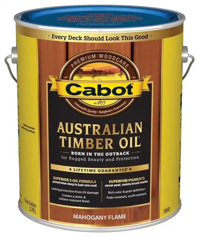 Australian Timber Oil Wood Finish, Mahogany Flame, 1-Gallon