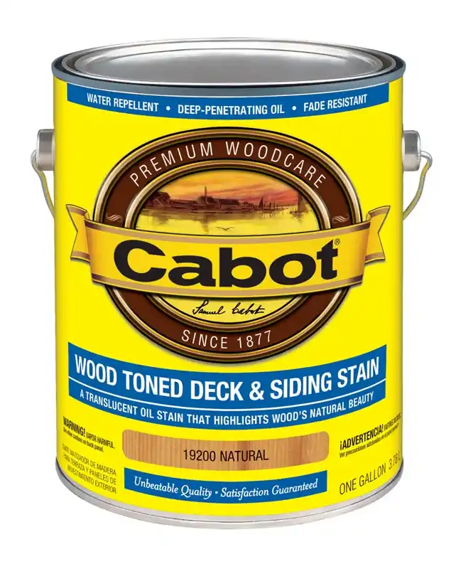 Wood Toned Deck & Siding Stain, Natural, 1-Gallon