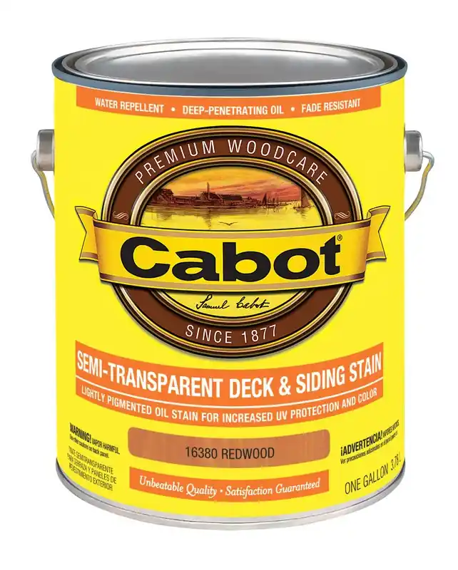 Semi-Transparent Deck & Siding Stain, Redwood, 1-Gallon