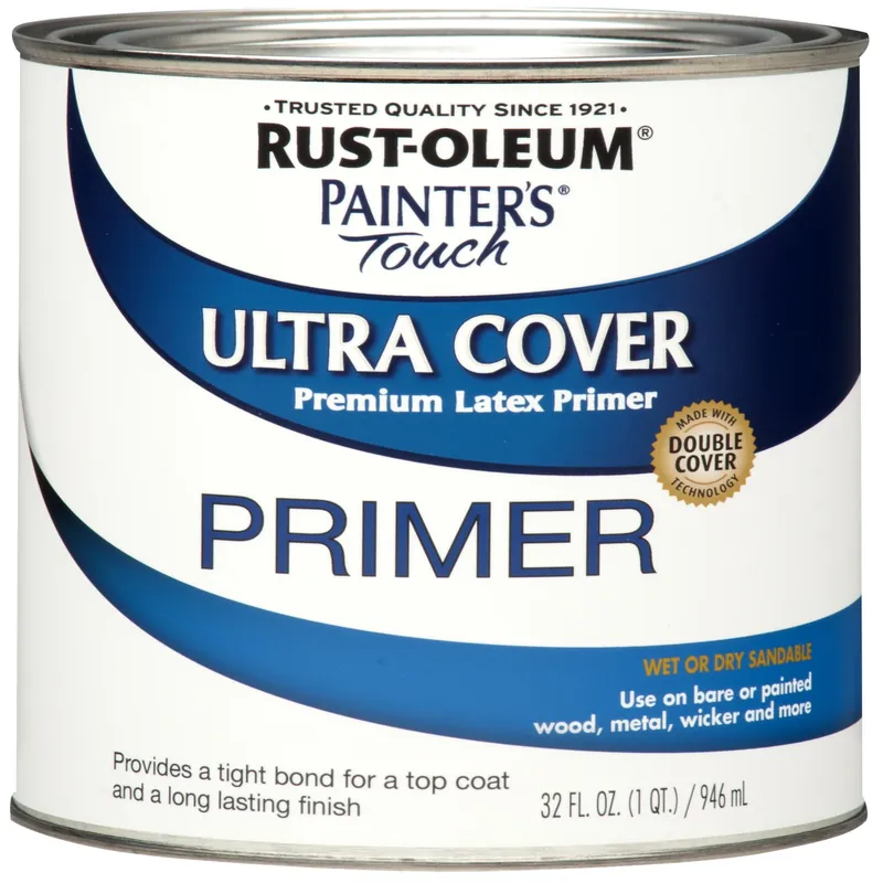 Painter‘s Touch Ultra Cover Latex Primer Paint, White, 1-Qt.