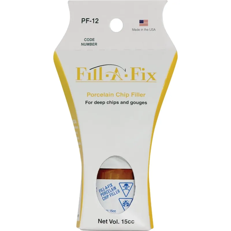 Fill-a-fix Porcelain Chip Repair Filler Kit Model Pf-12