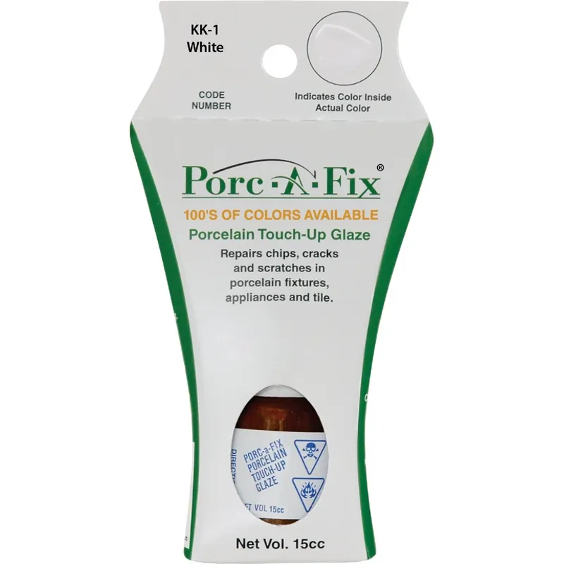 Porc-a-fix Kohler White Porcelain Touch-up Paint, 15cc