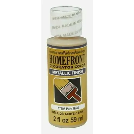 Multi Surface Craft Paint 2 Ounce Classic Gold Acrylic 72653