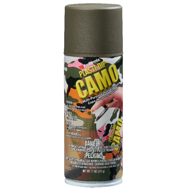 Multi Purpose Rubber Coating Spray, Camo Green, 11 Oz.