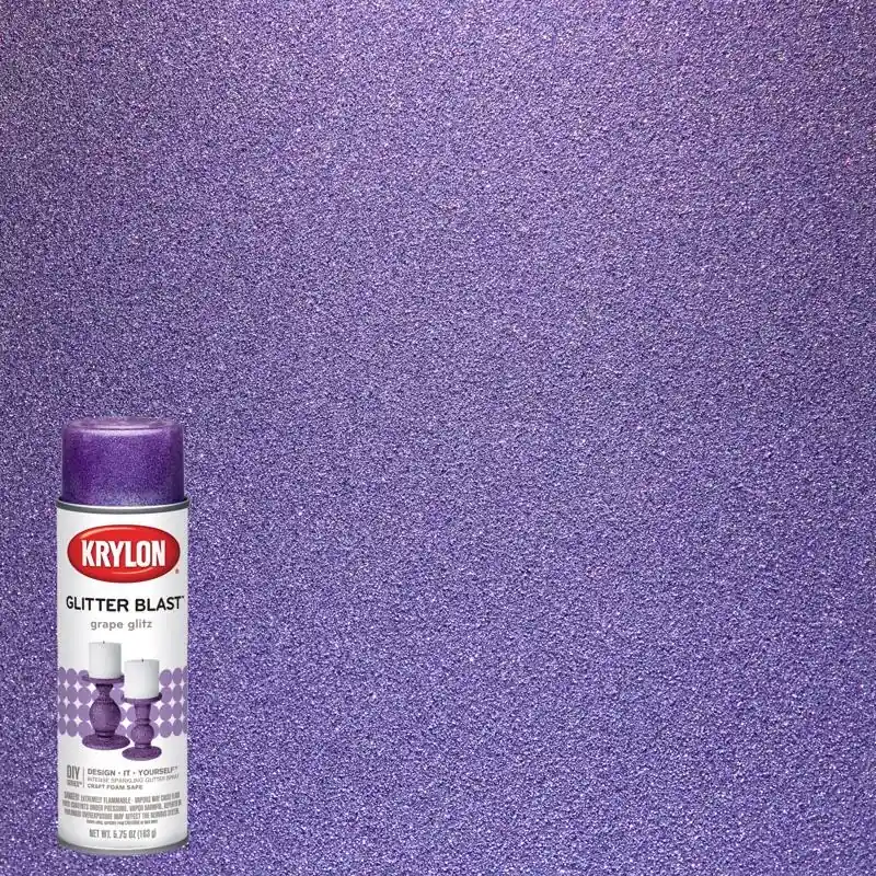 Glitter Blast Grape Glitz Spray Paint 5.75 Oz - Indoor/outdoor Use