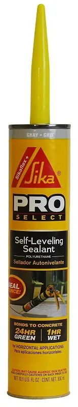 Sika Pro Select Gray Polyurethane Concrete Self-Leveling Sealant 10.1 Oz