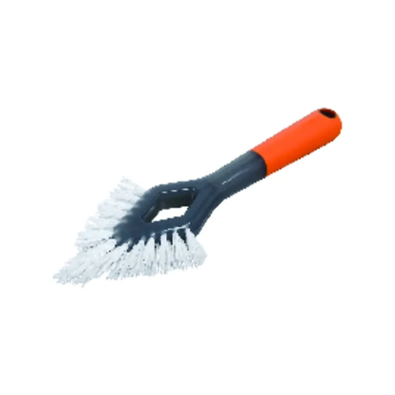 Smart Scrub 4.7 In. W Medium Bristle Plastic/rubber Handle Grout Brush