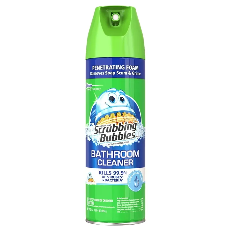 22 Oz. Scrubbing Bubbles Fresh Clean Scent Antibacterial Bathroom Cleaner Aerosol