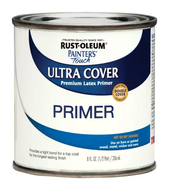 Rust-Oleum Ultra Cover Flat White Paint Exterior And Interior 0.5 Oz