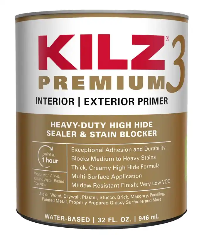 Premium Primer, Sealer, Stain Blocker, 5- Gallons
