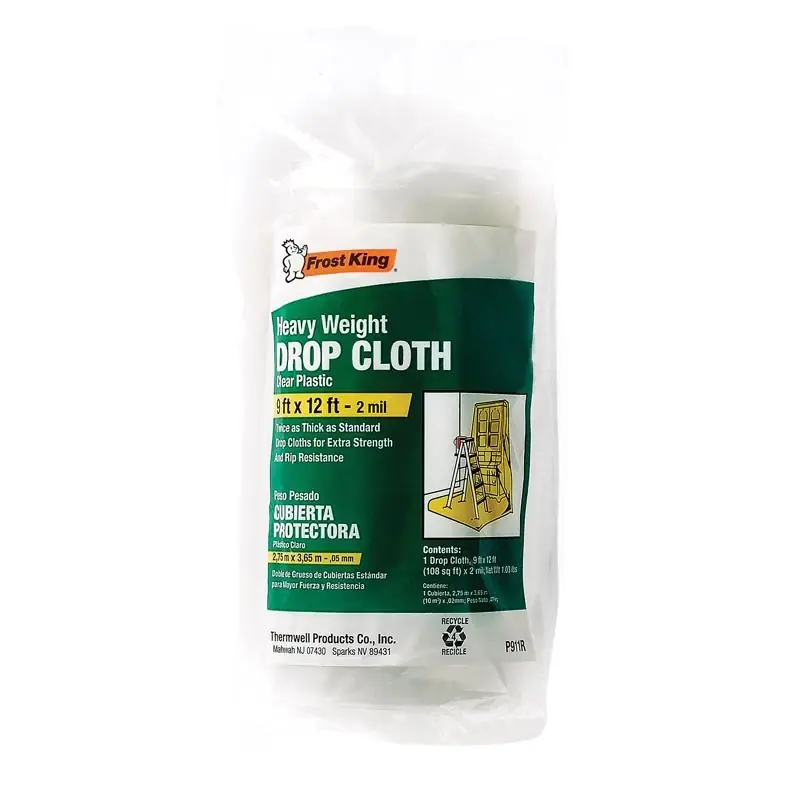 Frost King Projex 9 Ft. W X 12 Ft. L X 2 Mil Plastic Drop Cloth 1 Pk