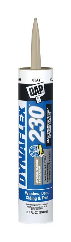 Dynaflex Elastomeric Latex Sealant, Clay, 10.1-oz.
