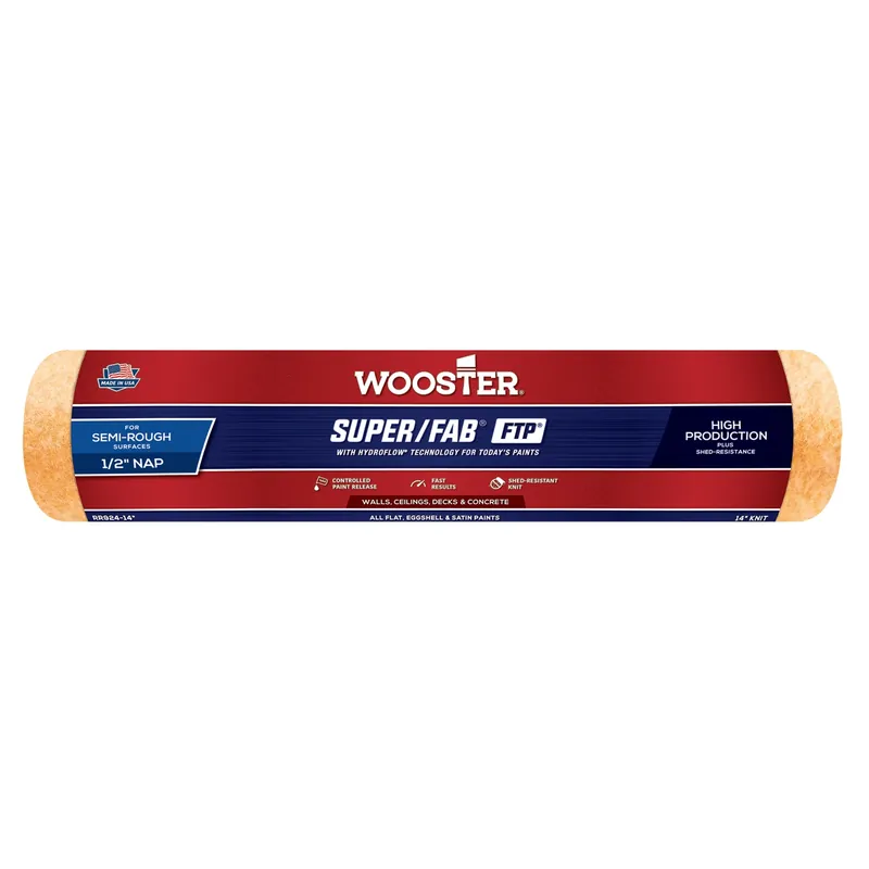 Wooster Super/Fab FTP Knit 14 In. W X 1/2 In. Paint Roller Cover 1 Pk