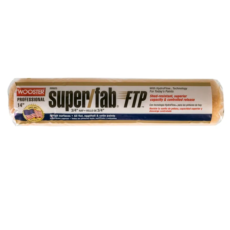 Wooster Super/Fab FTP Synthetic Blend 14 In. W X 3/4 In. Paint Roller Cover 1 Pk