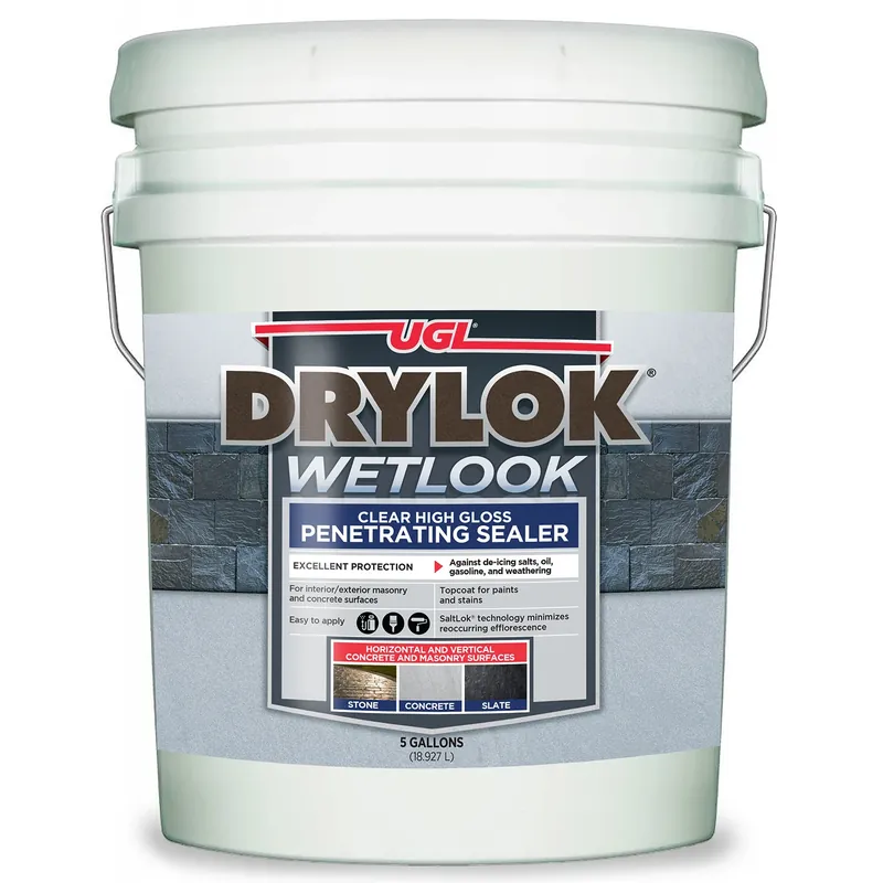 Clear Latex Concrete And Masonry Sealer 5 Gallon - Low Voc, Indoor/outdoor Use