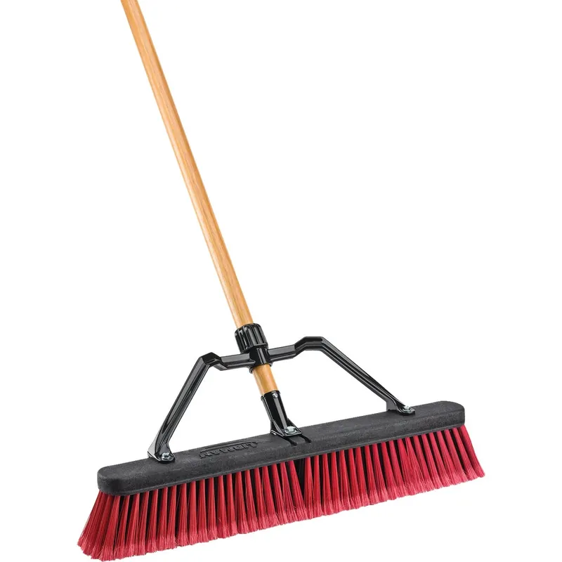 Libman 24 In. W. X 65 In. L. Wood Handle Multi-Surface Industrial Push Broom