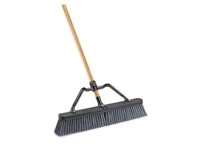 Libman 829 24 In. Heavy-duty Push Broom With Handle And Support Brace