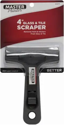 Soft Grip Wide Glass & Tile Scraper, 4-In.