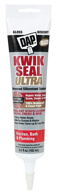 Kwik Seal Ultra Kitchen & Bath Sealant, Biscuit, 5.5-oz.