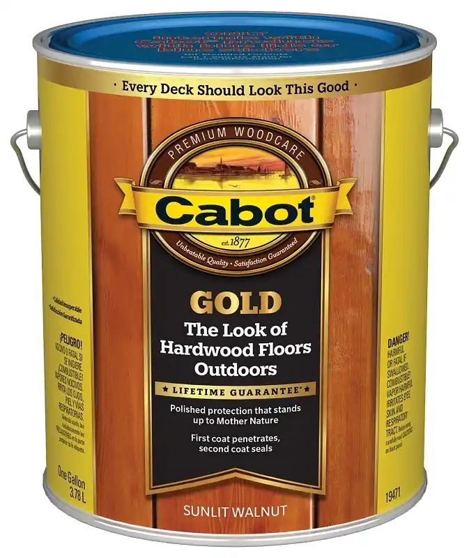 Gold Ultimate Exterior Wood Finish, Sunlit Walnut, Low VOC, 1-Gallon