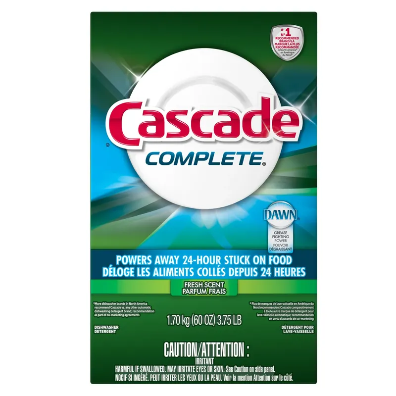 Cascade Complete Fresh Scent Powder Dishwasher Detergent 60 Oz 1 Pk