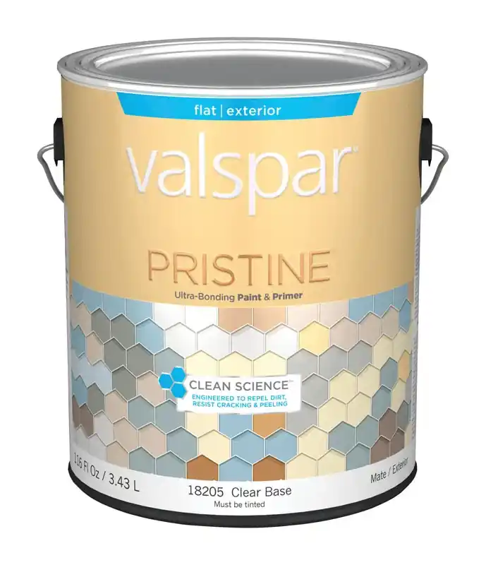 Pristine Flat Tintable Clear Base Paint And Primer Exterior 1 Gallon