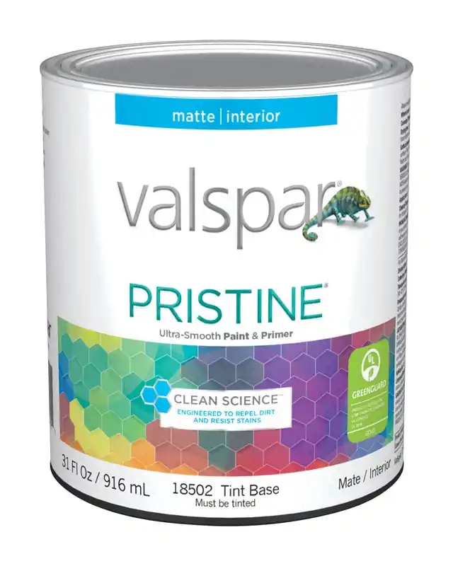 Pristine Flat Tintable Medium Base Interior Paint 1 Quart