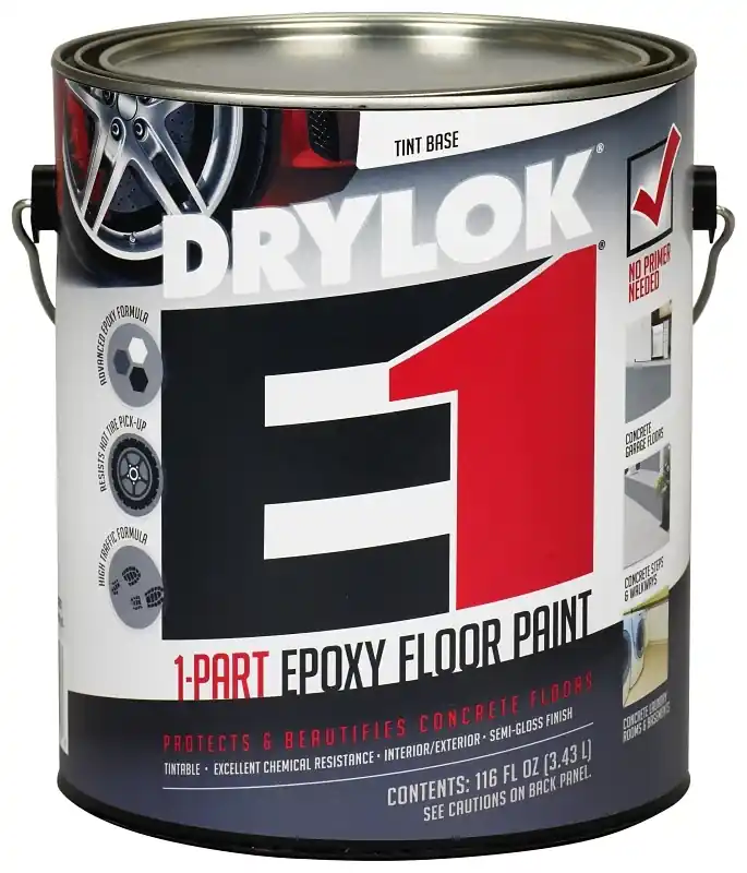 Epoxy Floor Paint, Tint Base Semi-Gloss, Gallon