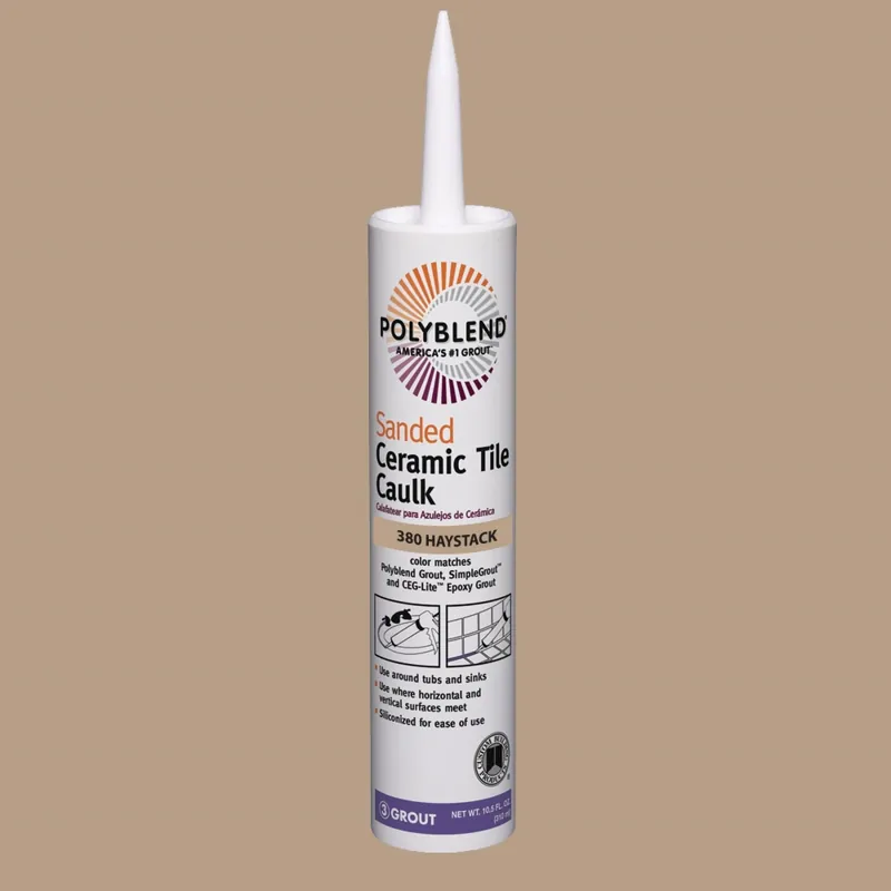 Polyblend Ceramic Tile Caulk, 380 Haystack, 10.5 Oz.