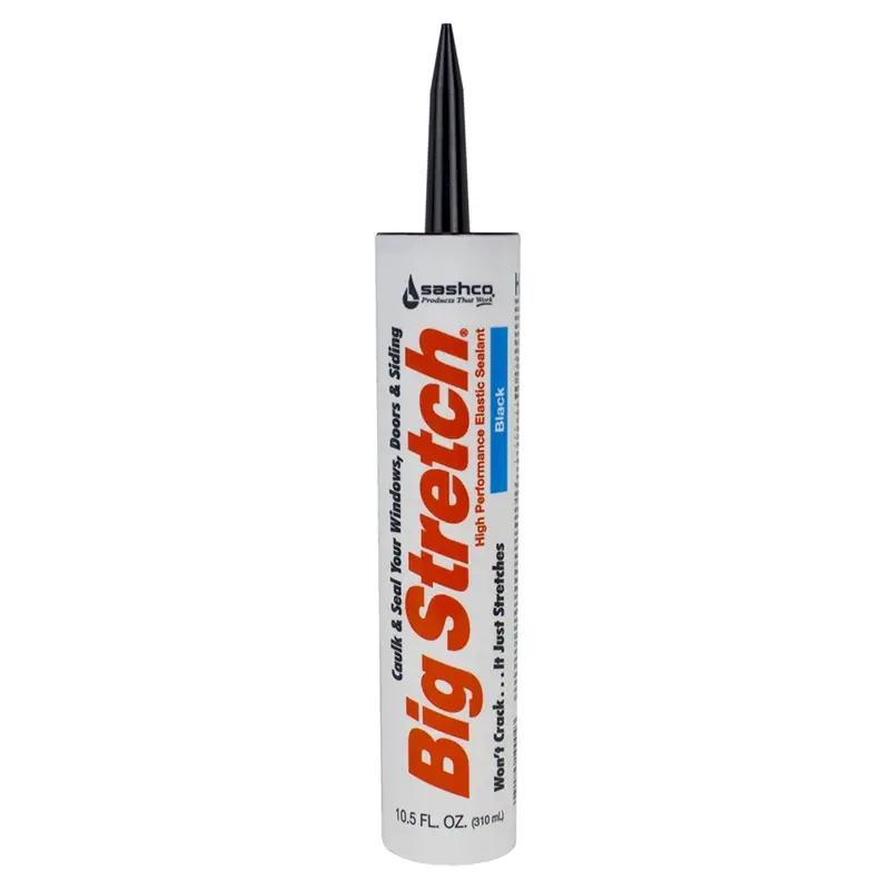 Sashco Big Stretch Black Elastomeric Acrylic Latex Door/Siding/ Window Caulk Sealant 10.5 Oz