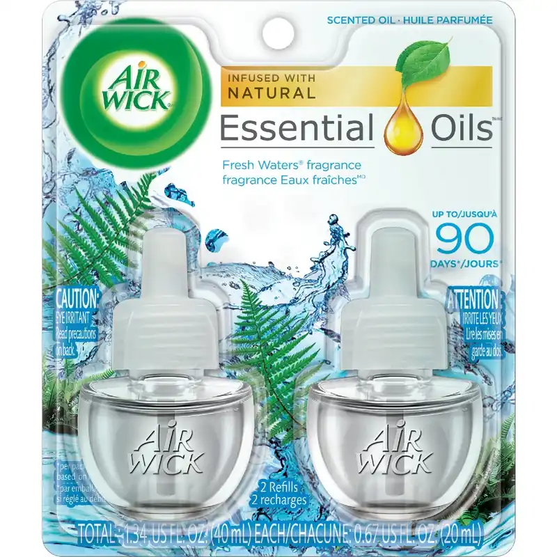 Air Wick Fresh Waters Scent Air Freshener Oil Refill 0.67 Oz Liquid