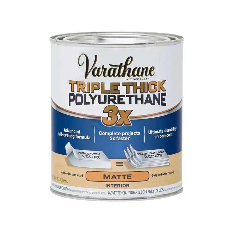 Triple Thick Polyurethane Wood Finish, Matte, Qt.