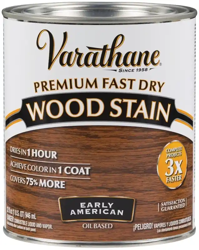 Fast Dry Interior Wood Stain, Oil-Based, Early American, 1-Qt.