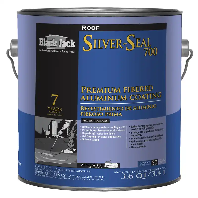 Silver Seal 700 Premium Fibered Aluminum Coating, 3.6-Qt.