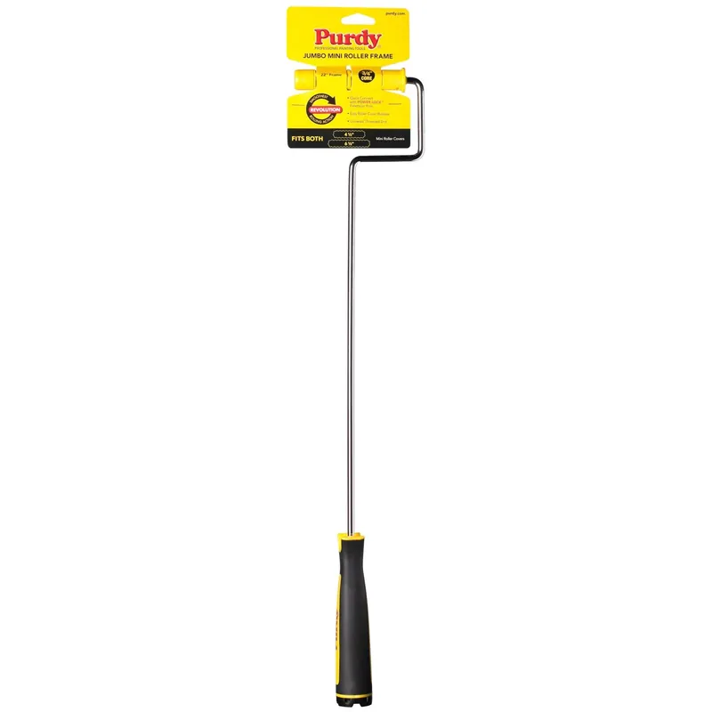 Jumbo Mini Paint Roller Frame, Fits 4-1/2 & 6-1/2 In. Covers, 22 In. Handle