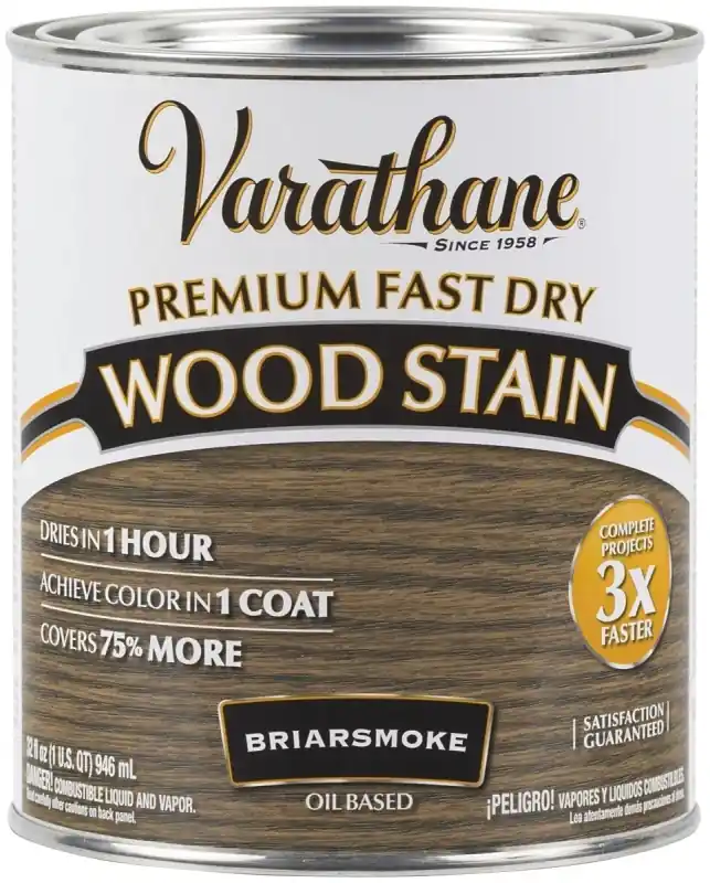 Fast Dry Interior Wood Stain, Oil-Based, Briar Smoke, 1-Qt.