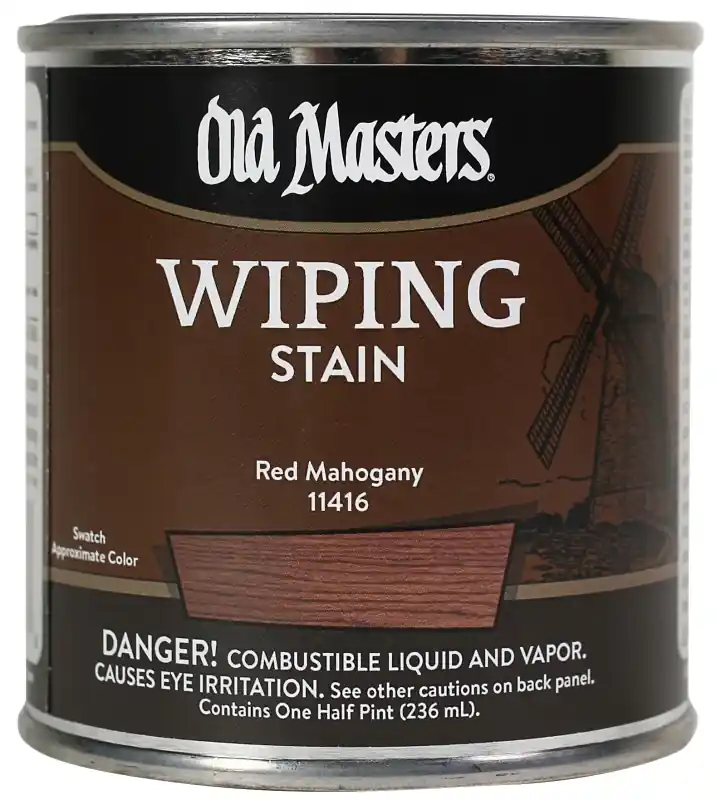 Wiping Stain, Oil-Based, Red Mahogany, 1/2-Pt.