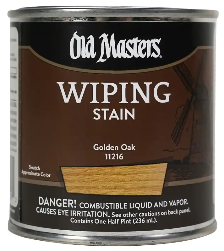 Wiping Stain, Oil-Based, Golden Oak, 1/2-Pt.