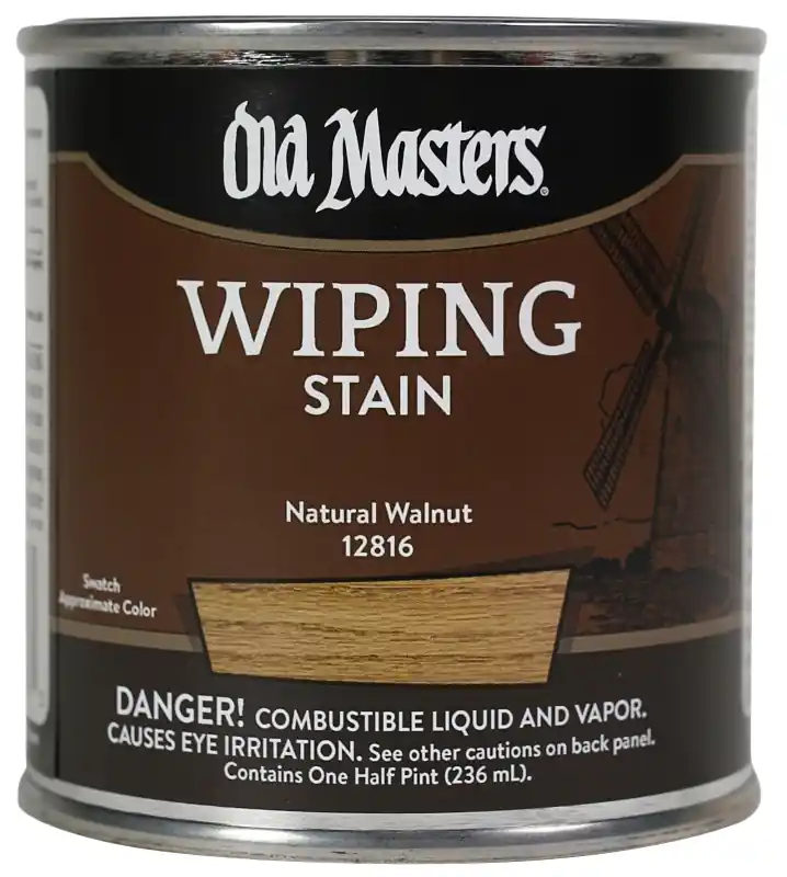Wiping Stain, Oil- Based, Natural Walnut, 1/2-Pt.