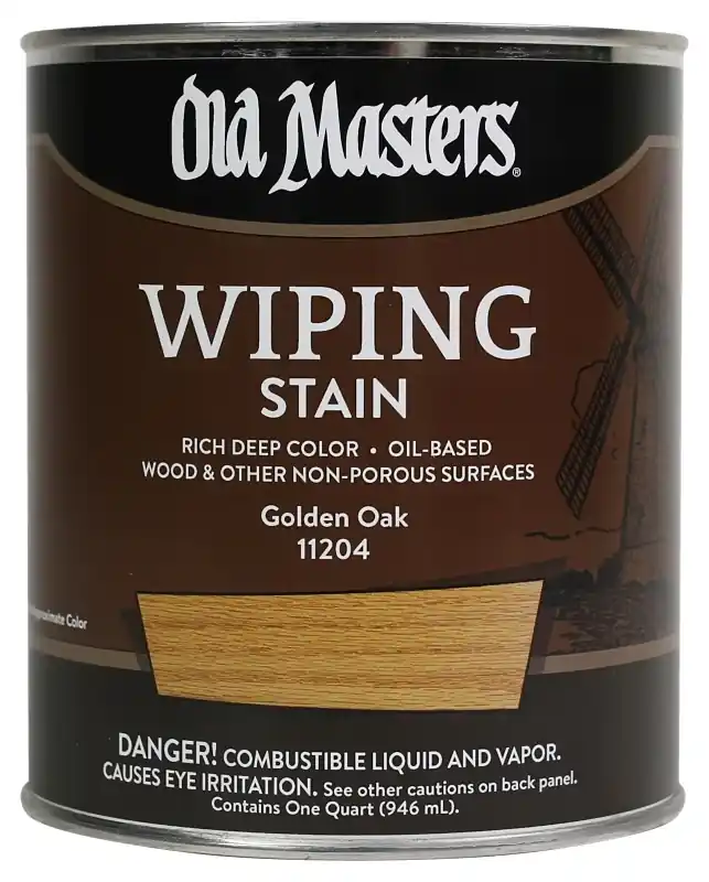 Wiping Stain, Oil-Based, Golden Oak, 1/2-Pt.