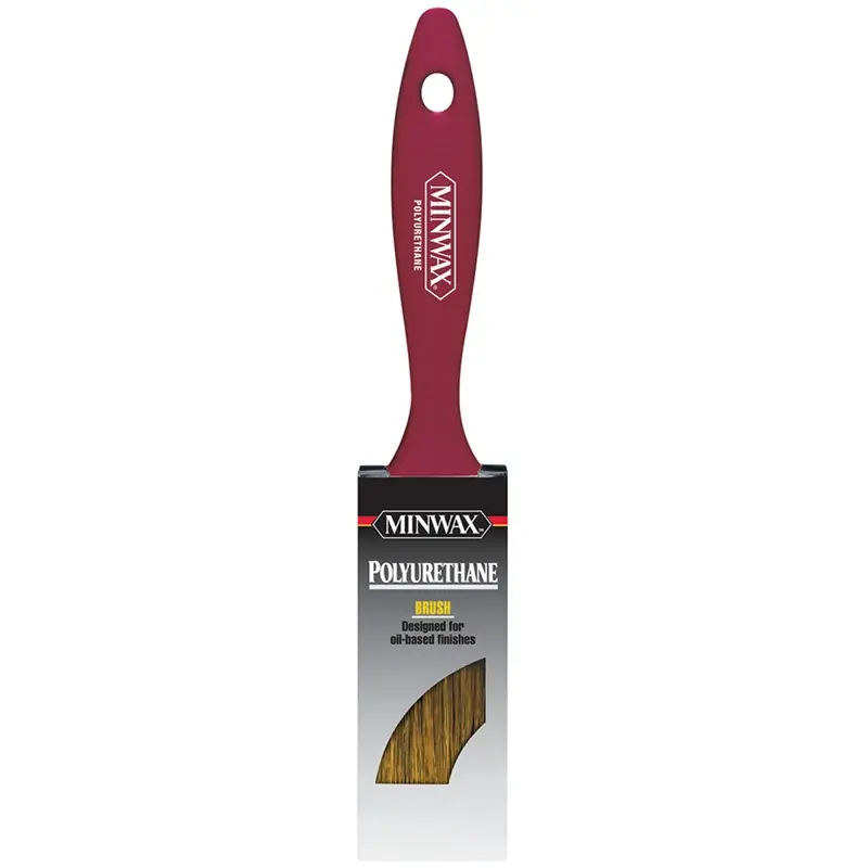 Polyurethane Stain Brush, White China Bristle, 2 In.