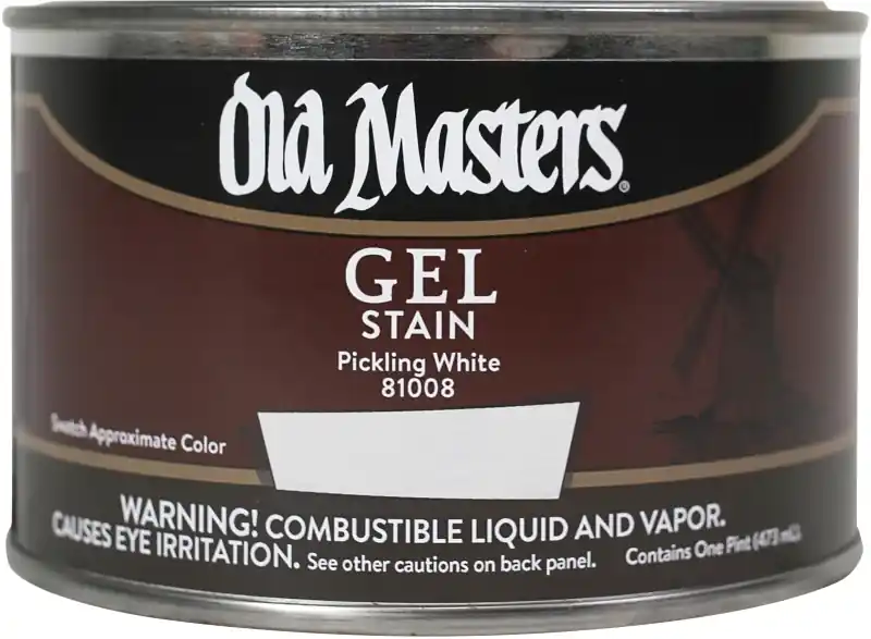 Gel Stain, Oil-Based, Pickling White, 1-Pt.