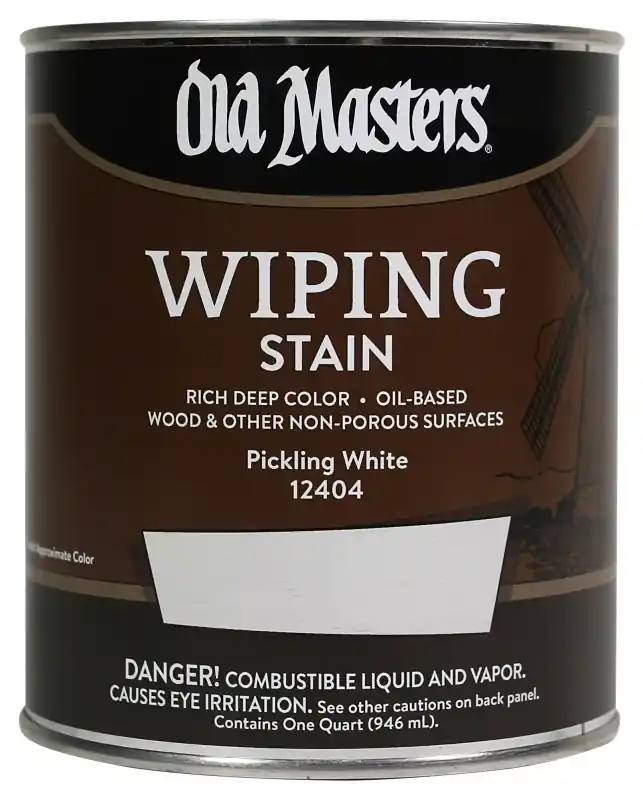 Wiping Stain, Oil-Based, Pickling White, 1-Qt.