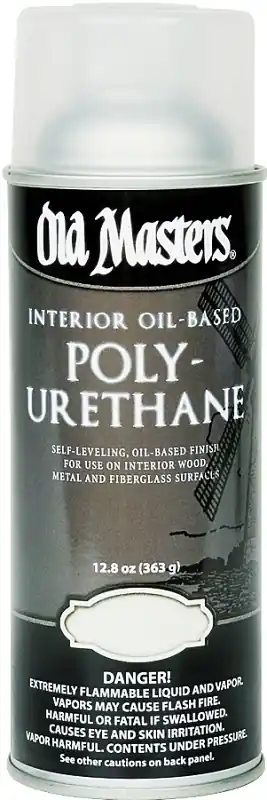 Polyurethane, Oil-Based, Gloss, Clear, Spray, 12.8-oz.