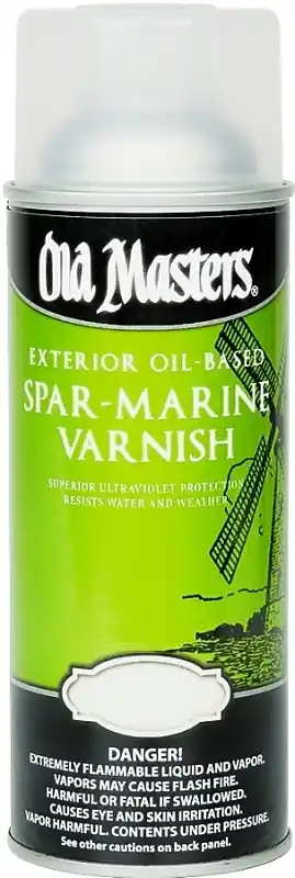 Exterior Spar-Marine Varnish, Spray, Oil-Based, Gloss, 12.8-oz.