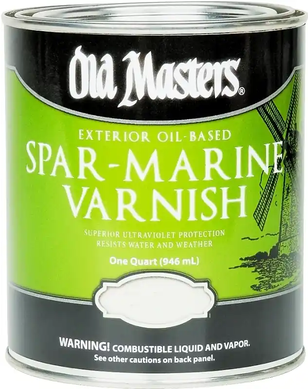 Exterior Spar-Marine Varnish, Oil-Based, Semi-Gloss, Clear, 1-Qt.