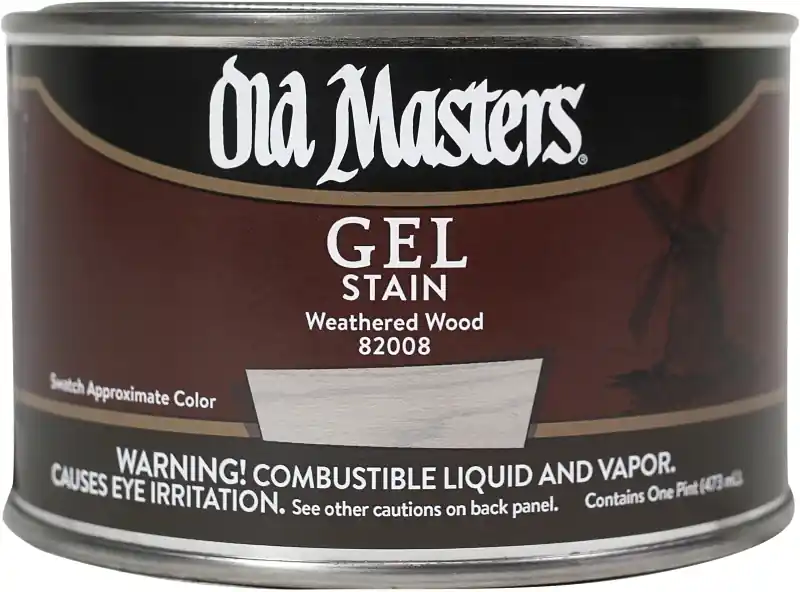 Gel Stain, Oil-Based, Weathered Wood, 1-Pt.