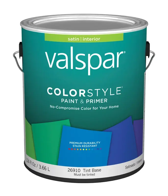 Valspar Color Style Satin Tintable Tint Base Paint And Primer Interior 1 Gal