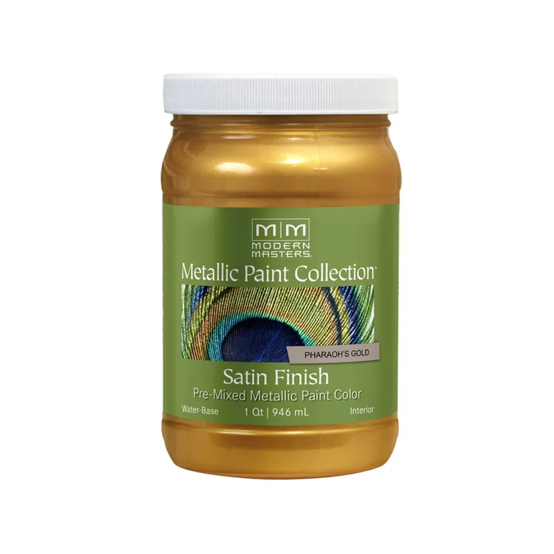 Shimmer Satin Pharaoh‘s Gold Metallic Paint 1 Quart